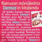 Ramazan Mnleriniz Demsasin Kitabinda