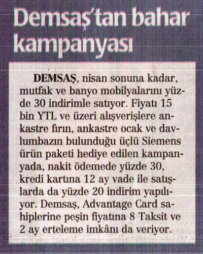 Demsas Bahar Kampanyasi