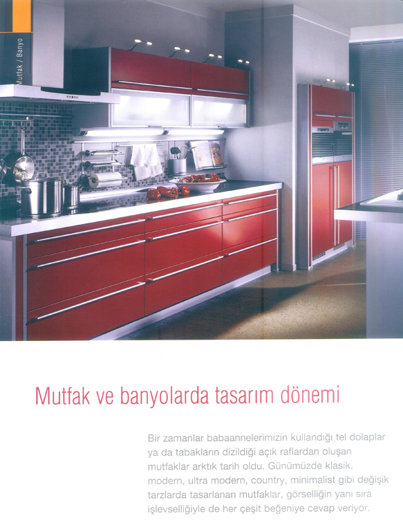 Mutfak ve banyolarda tasarim dönemi