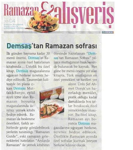 Demsas`tan Ramazan Sofrasi